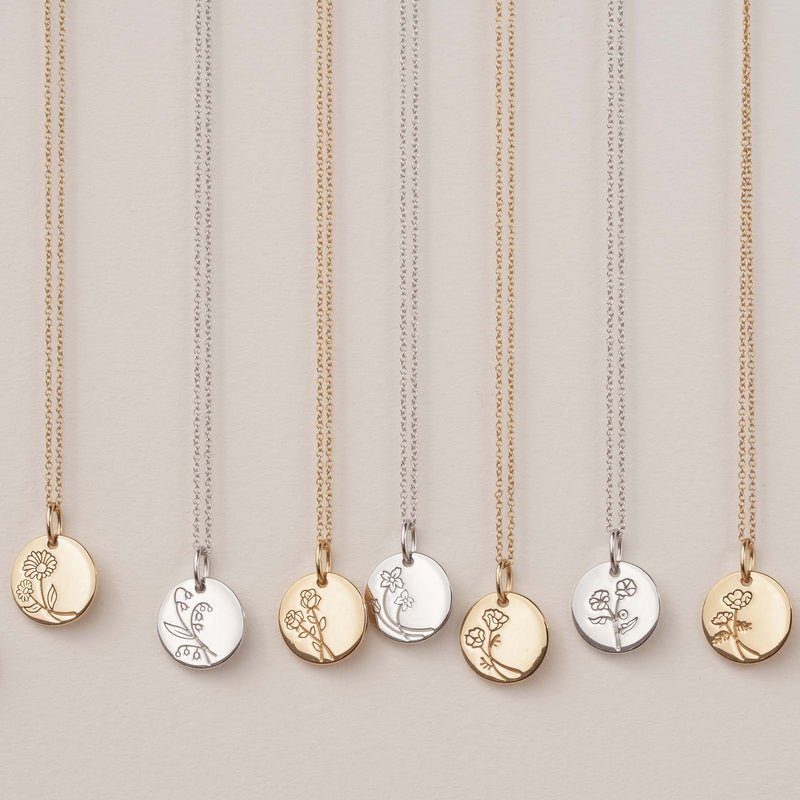 Violet Hamden Venus 925 Sterling Zilveren Gold Plated Ketting met Geboortebloem VH340025-DEC-zoom-