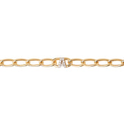 P D Paola 925 Sterling Zilveren Letter D Armband PU01-541-U Met 18K Gouden Plating