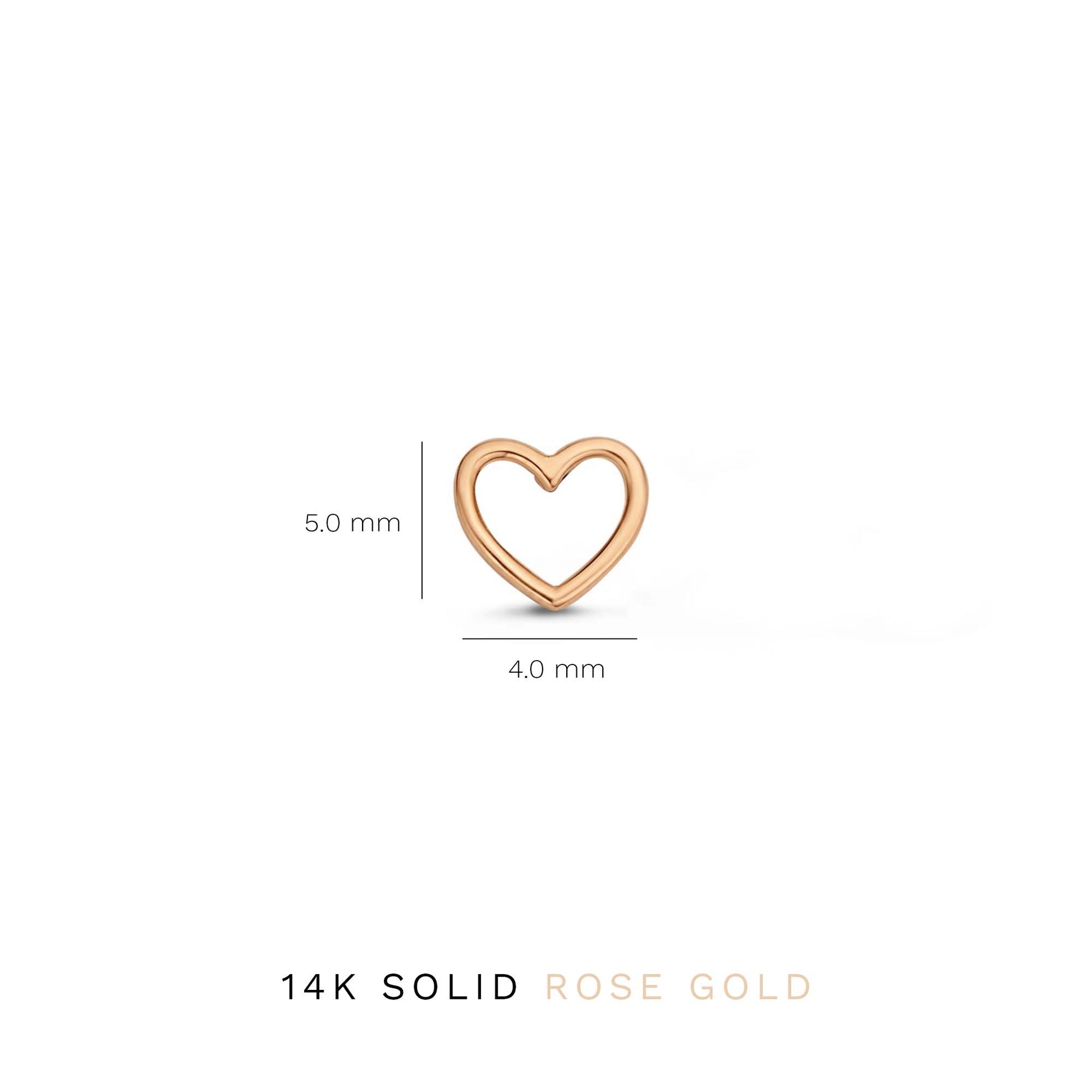 Isabel Bernard La Concorde Amore 14 Carat Rosegold Ear Studs IB360231