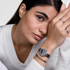 Daniel Wellington Petite&Quadro Mini Reflection Silver Women's Watch DW00100796