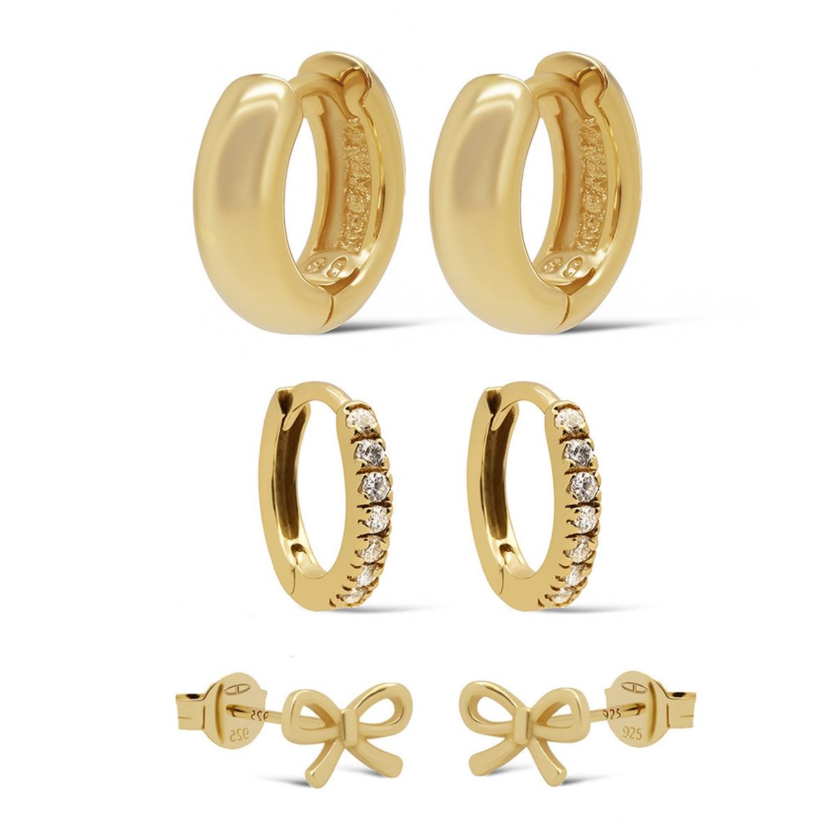 Karma 925 Sterling Silver Boa Earparty EPV46GP