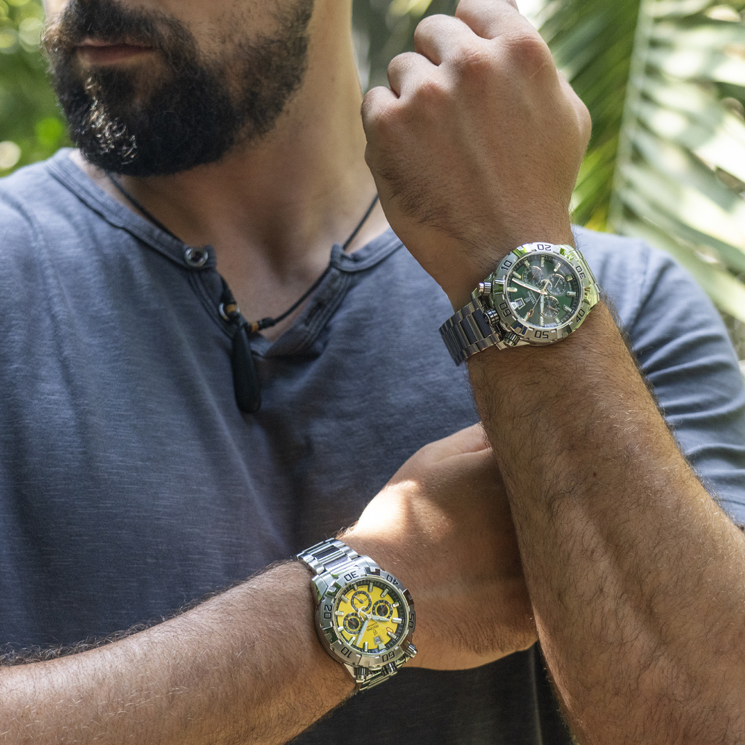 Festina Bullhead Green Chronograph Men's Watch F20743/2