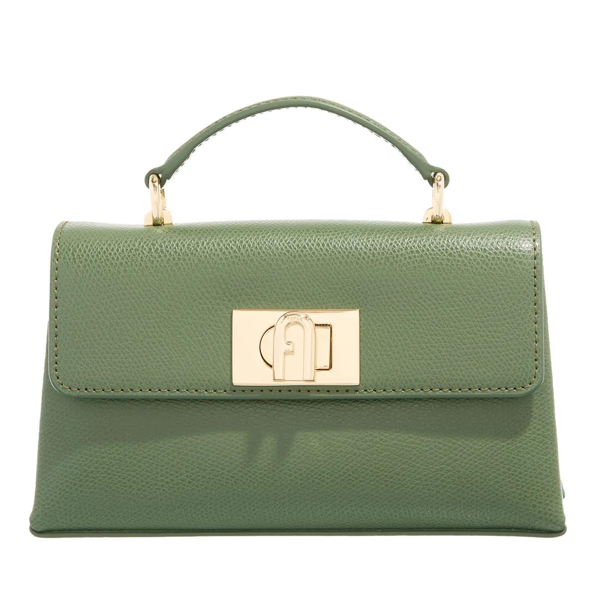 Furla 1927 Green Leather Shoulder Bag 2001-A0630195