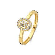 Isabel Bernard Le Marais Anne 14 Karaat Gouden Ring Met Zirkonia Steen IB330115-48