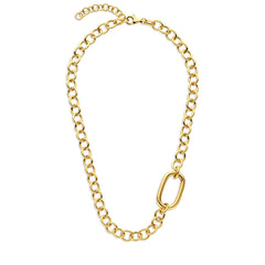 Parte Di Me Bibbiena Poppi Acadia 925 Sterling Silver Gold Plated Link Necklace PDM34110