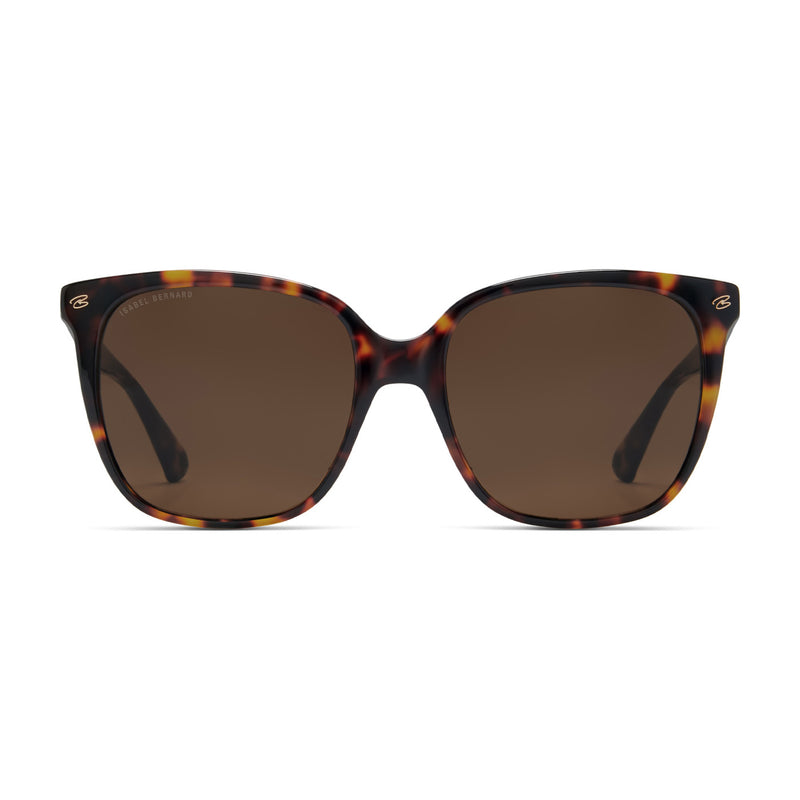 Isabel Bernard La Villette Raison Bruine Tortoise Vierkante Zonnebril IB400007-14-14-zoom-