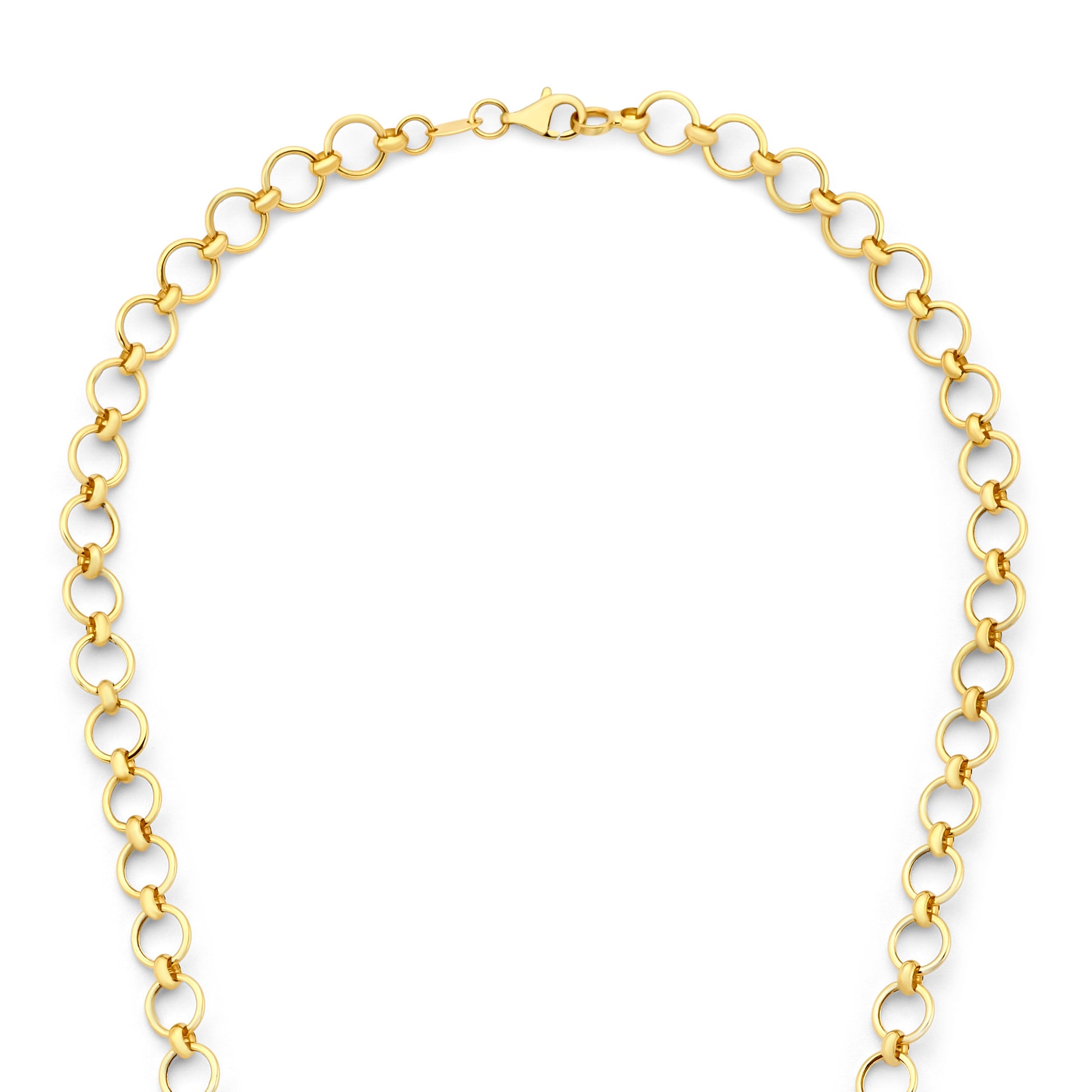 Isabel Bernard Belleville Axelle 14 Carat Golden Schakel Necklace IB340163
