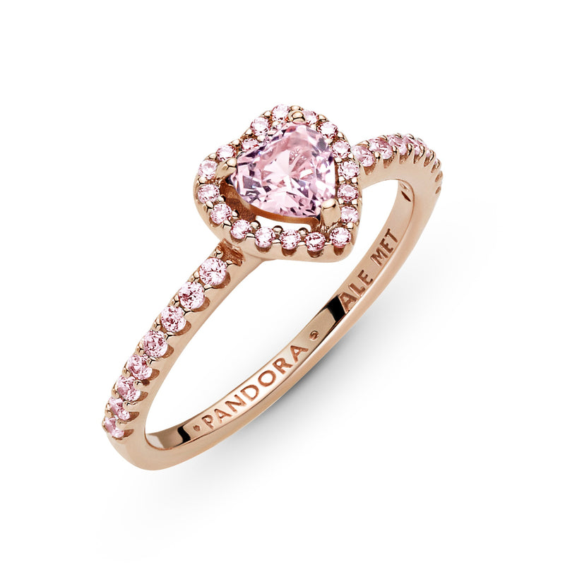 Pandora Timeless Sparkling Elevated Heart Ring 188421C04-56-zoom-