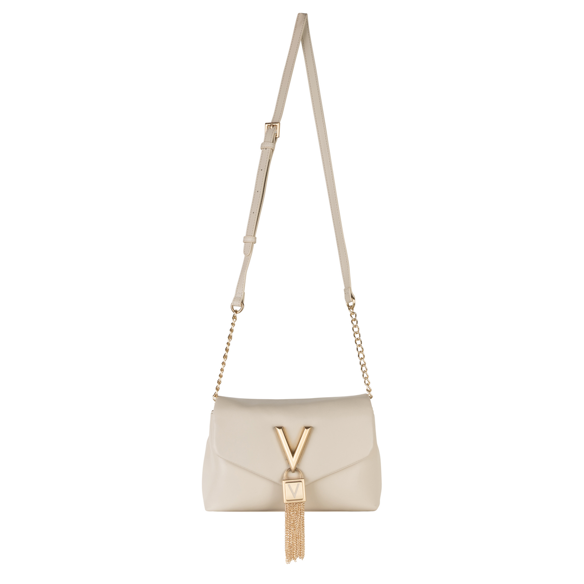 Valentino Bags Stella Ecru Shoulder Bag VBS9AK09ECRU
