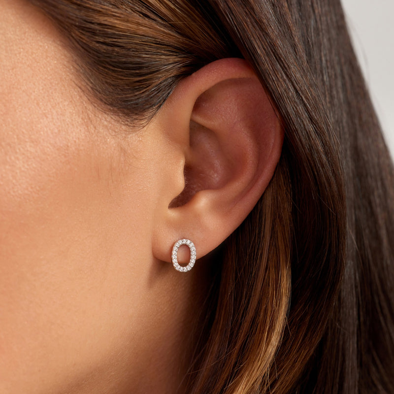 Parte Di Me Bibbiena Poppi Clara 925 Sterling Zilveren Oorknoppen PDM36195-zoom-