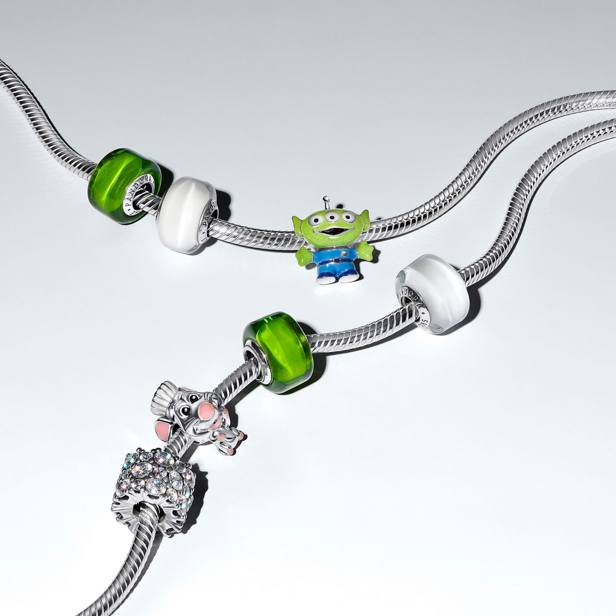 Pandora Collabs 925 Sterling Silver Disney Pixar Alien Charm 794024C01