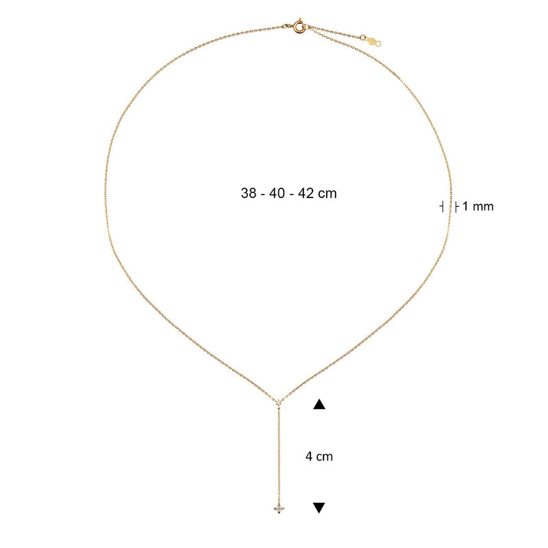 Jackie Gold 14K Golden Necklace JKN24.448-zoom-
