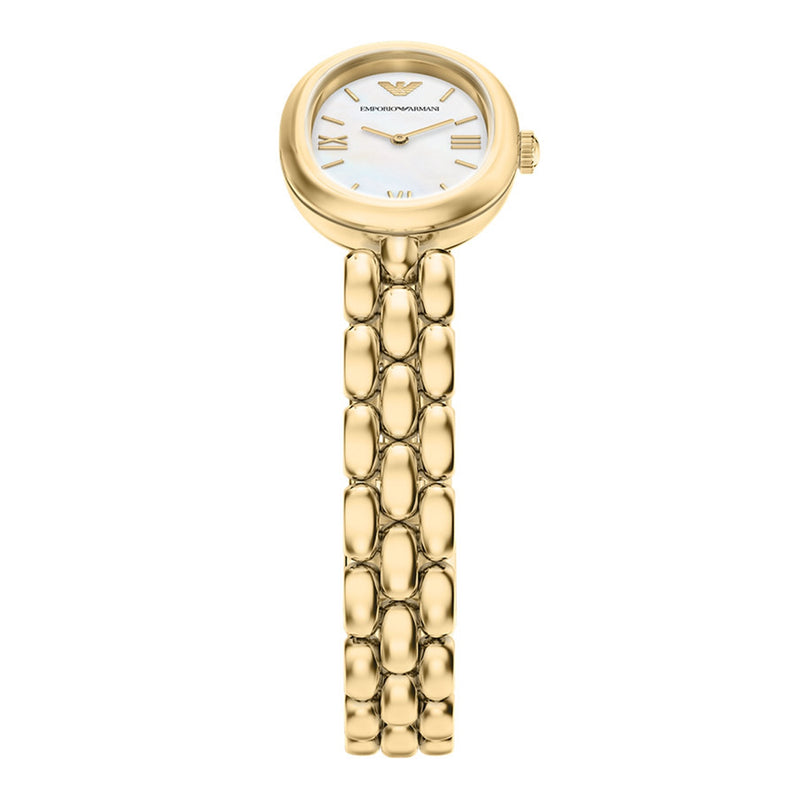 Emporio Armani Oval White Dial Watch AR11777-zoom-