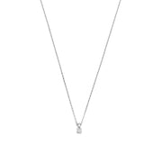 Isabel Bernard De la Paix Christine 14 karaat witgouden collier | diamant 0.10 ct | IBD350006