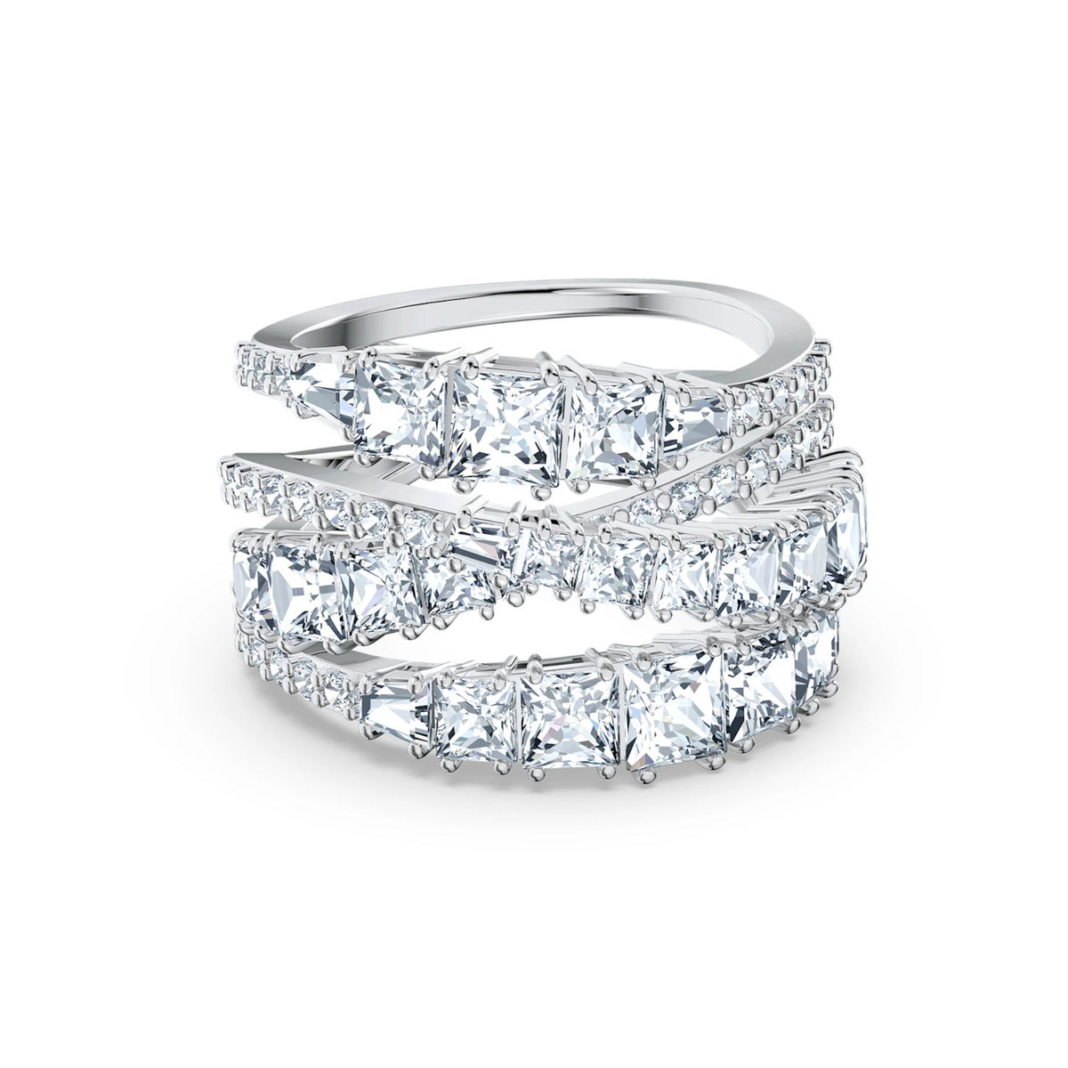Swarovski Twist Silver Ring 5584650