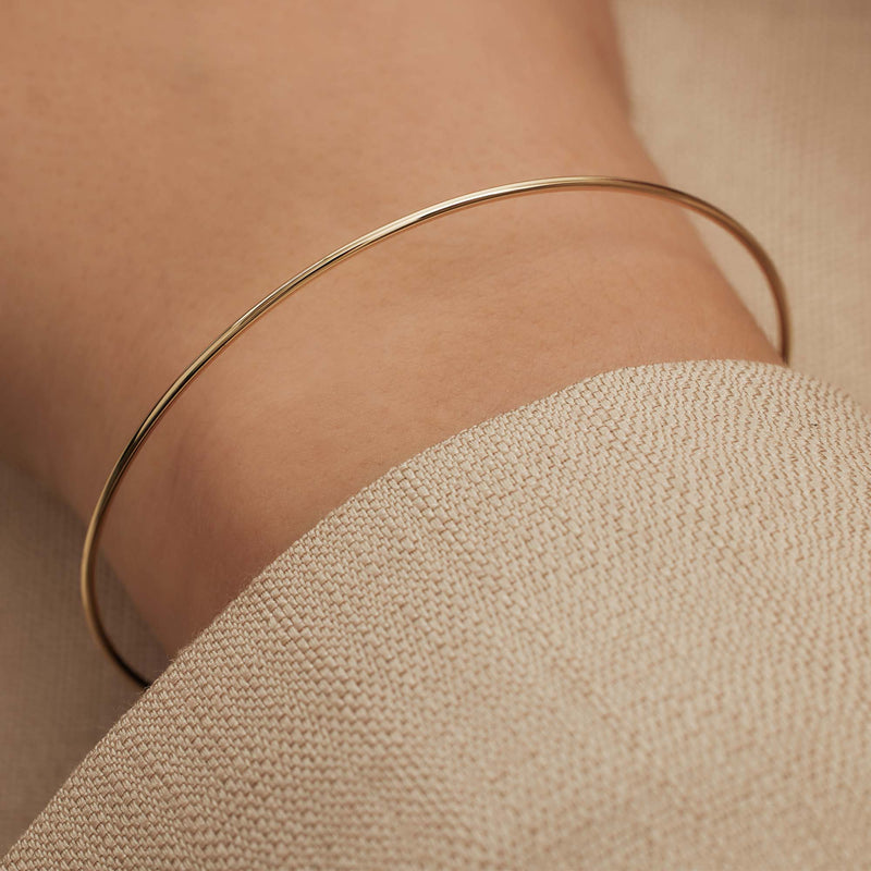 Isabel Bernard Cour d'Honneur Adora 14 Karaat Gouden Bangle IB320109-zoom-