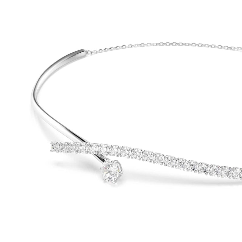 Swarovski Matrix Crash Zilverkleurige Ketting 5754020-zoom-