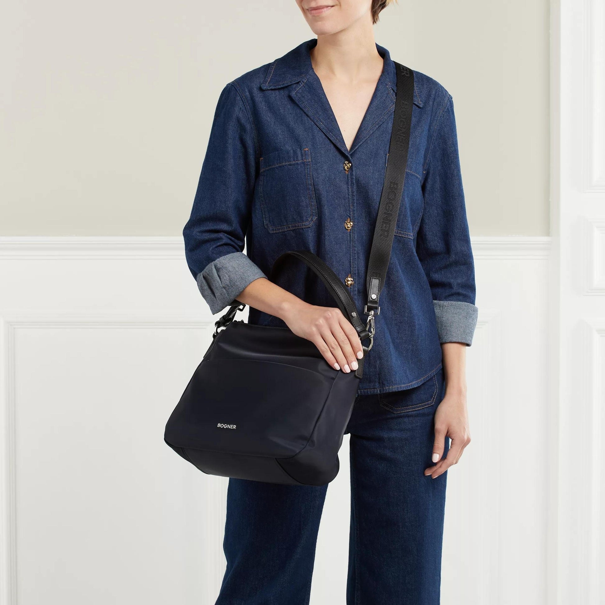 Bogner Blue Shoulder Bag 2001-A0223929