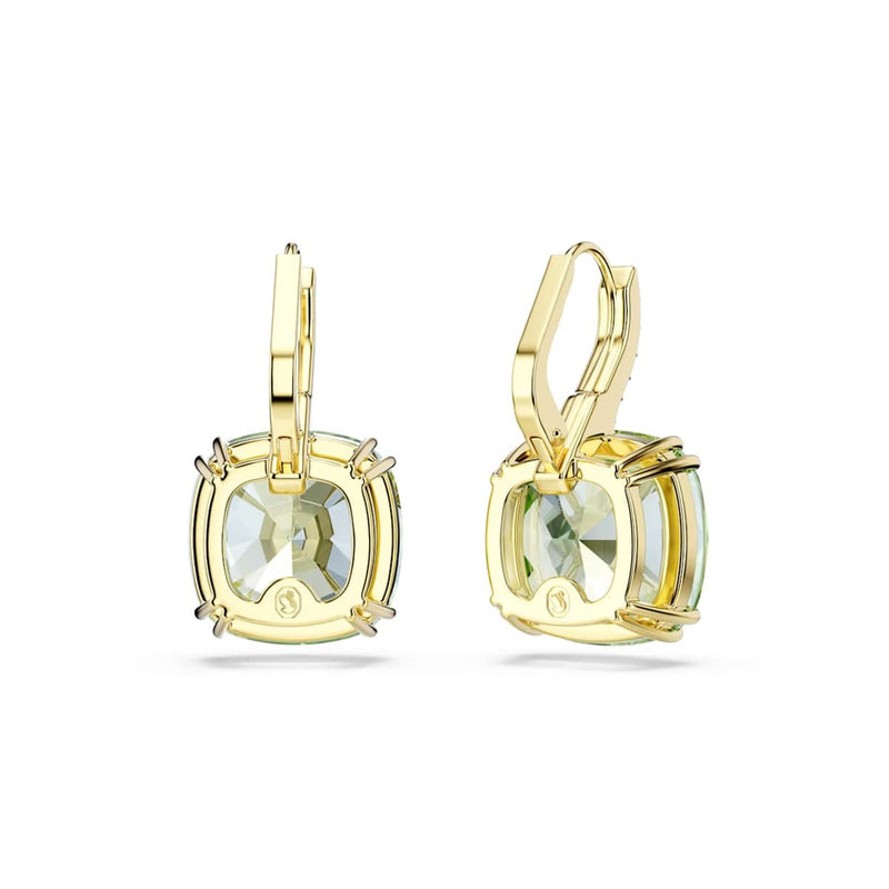 Swarovski Millenia Goudkleurige Oorbellen met Groene Kristal 5764822-zoom-