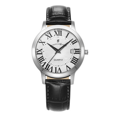 Jacques Du Manoir Genesis Gents Silver Pattern Men's Watch JWG04801
