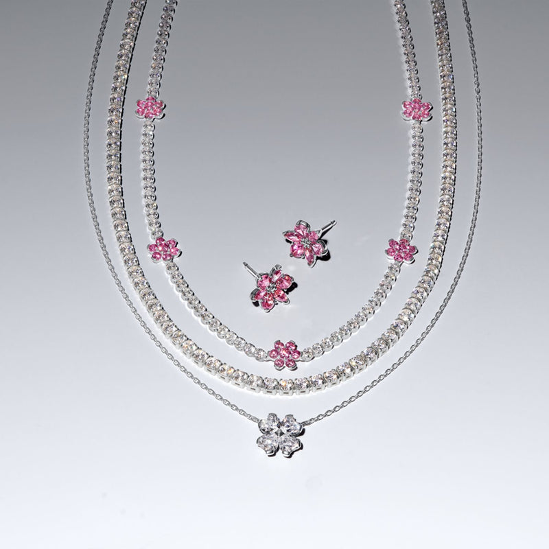 Pandora Timeless Roze Bloemen Tennis Ketting 394561C01-40-zoom-