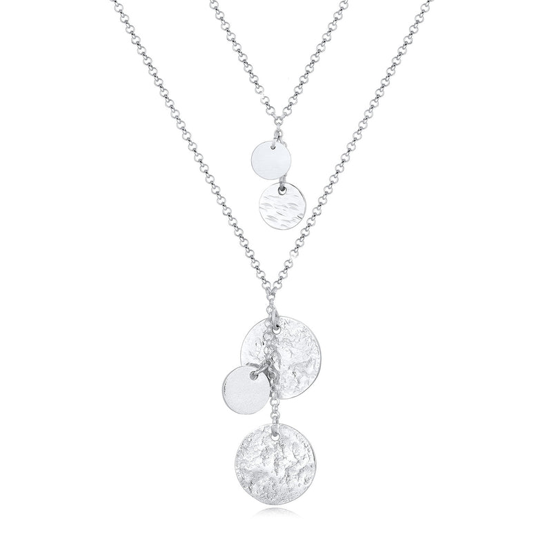 Elli 925 Sterling Silver Layered Necklace with Pendant 2004-BF-0007728-001-zoom-