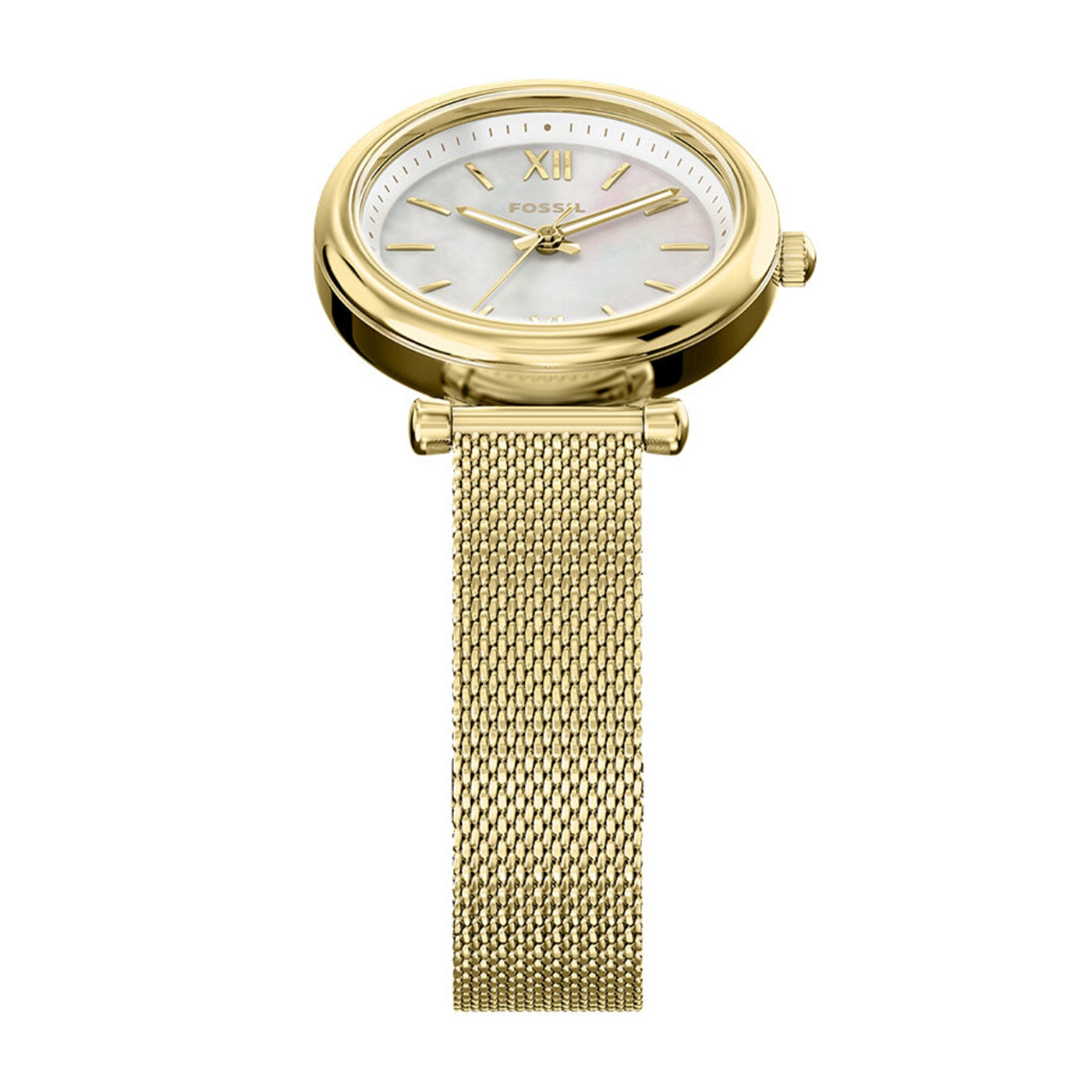 Fossil Carlie Round White Dial Watch ES5462