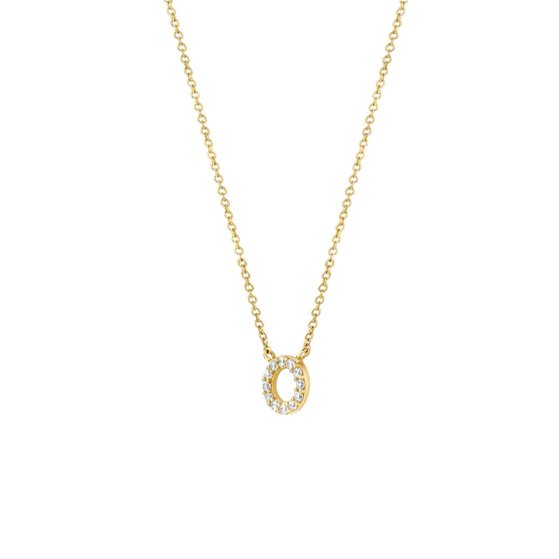 Blush 14 Carat Golden Necklace with Zirconia 3125YZI (Length: 42.00 cm)-zoom-
