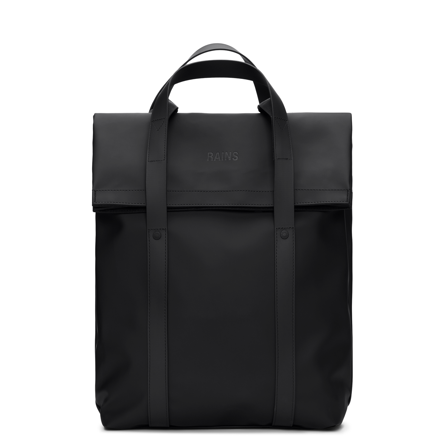Rains Black 2 Way Tote Backpack R12940-01