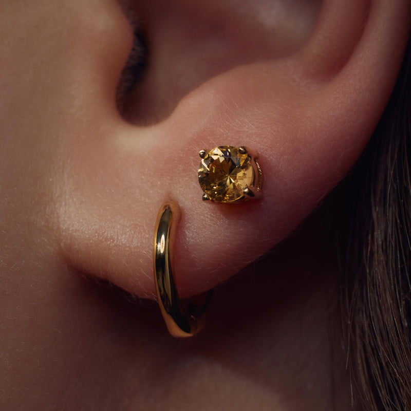 Parte Di Me Santa Maria della Base 925 sterling zilveren gold plated oorringen PDM36060-zoom-