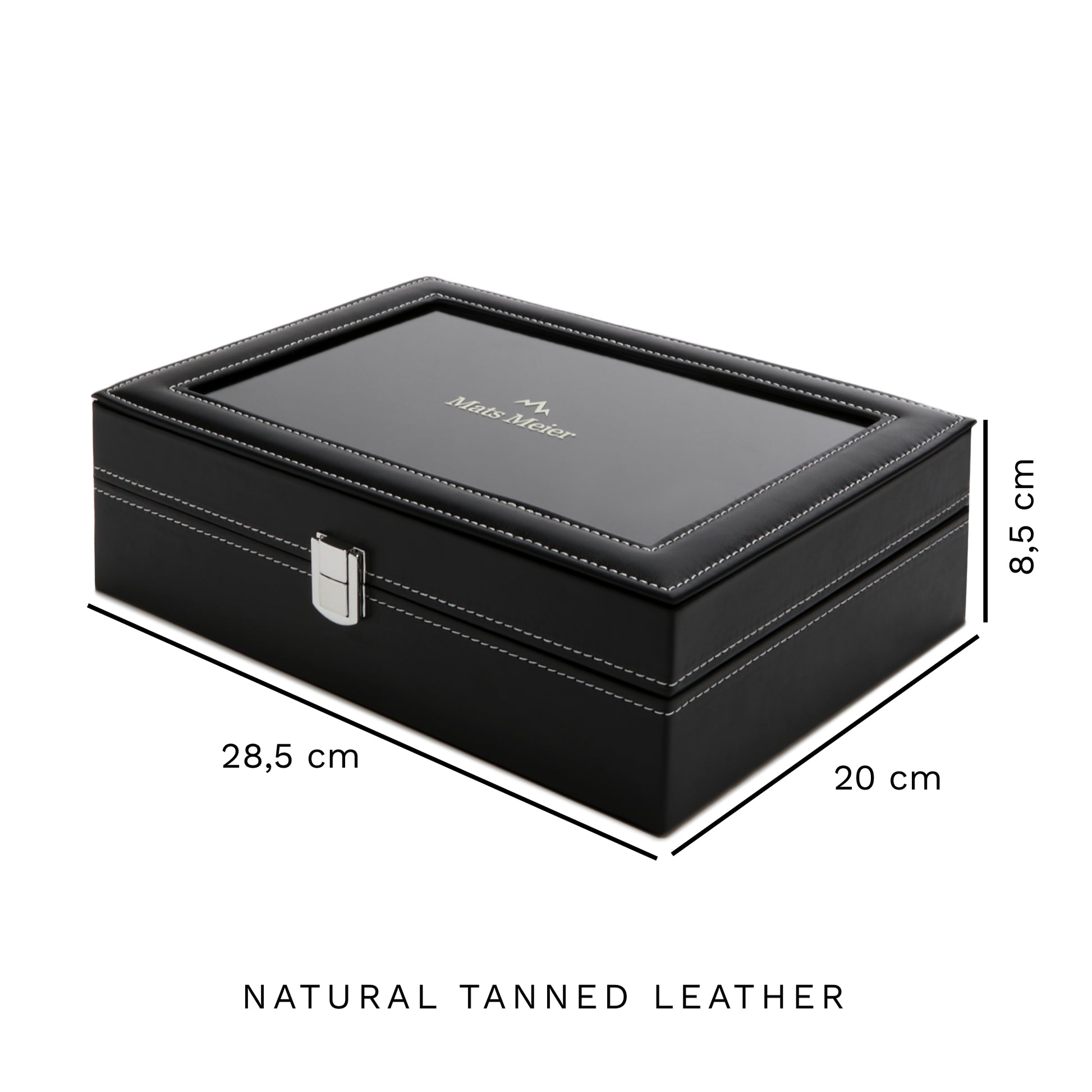 Mats Meier Mont Fort Black Watchbox voor 10 Watchs