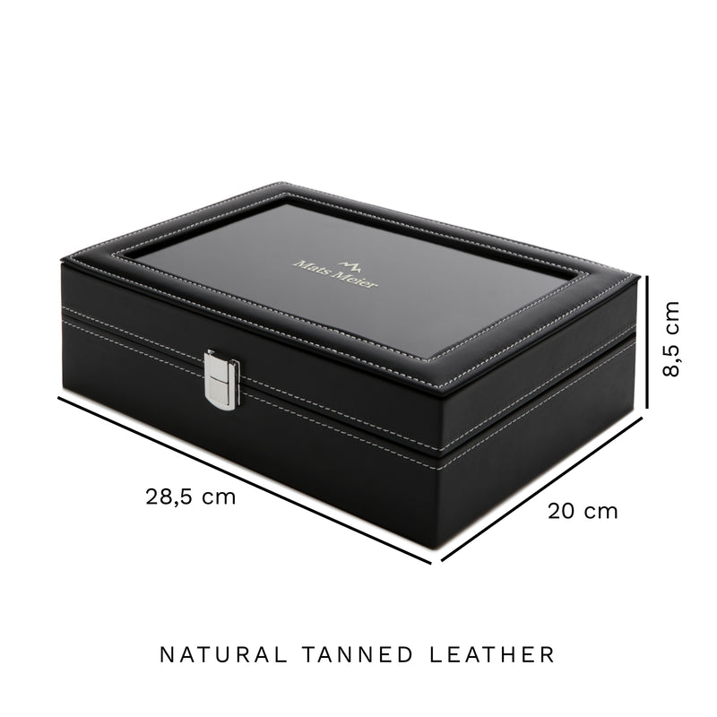 Mats Meier Mont Fort Zwarte Horlogebox voor 10 Horloges MM-Watchbox-1916-zoom-