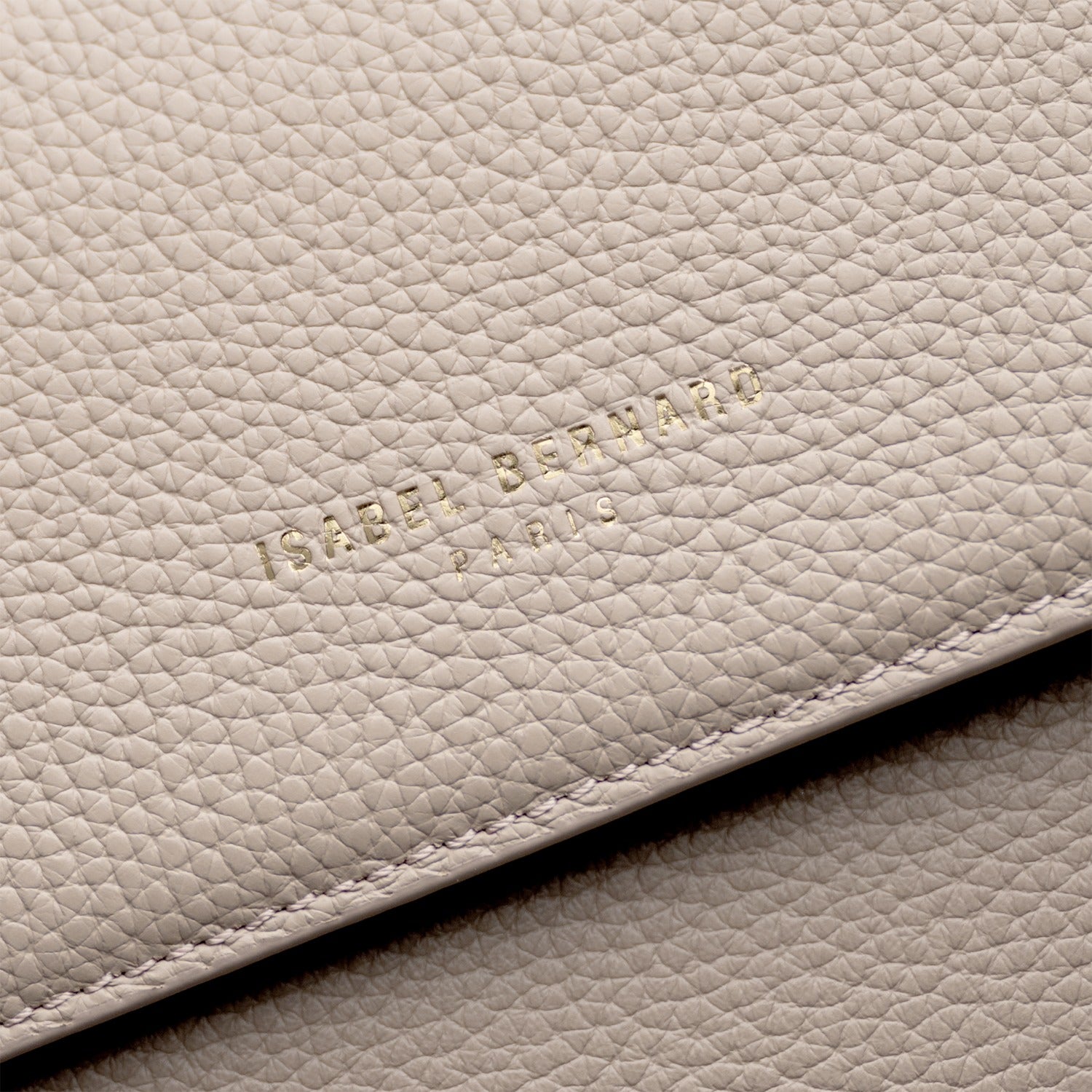 Isabel Bernard Femme Forte Heline Taupe Leather Handbag made of Calfskin IB21039