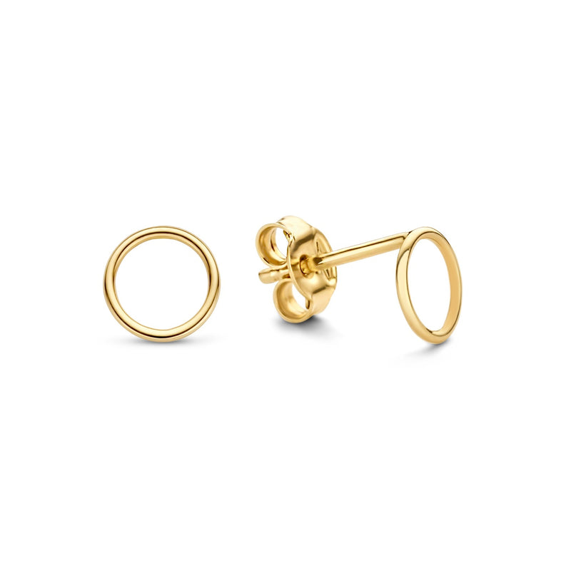 Isabel Bernard Cadeau d'Isabel 14 karaat gouden ketting en oorbellen giftset met ringen IB90180-zoom-