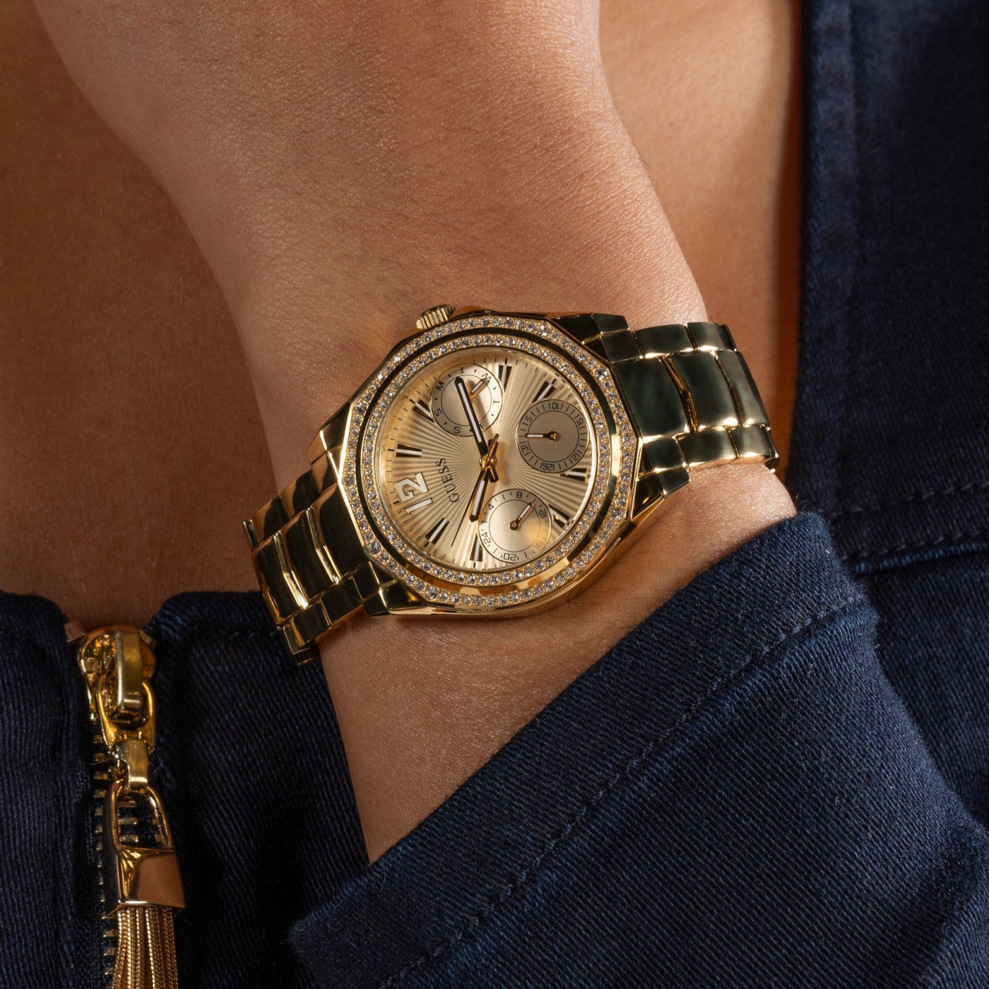 Guess Ritzy Gold Watch GW0685L2