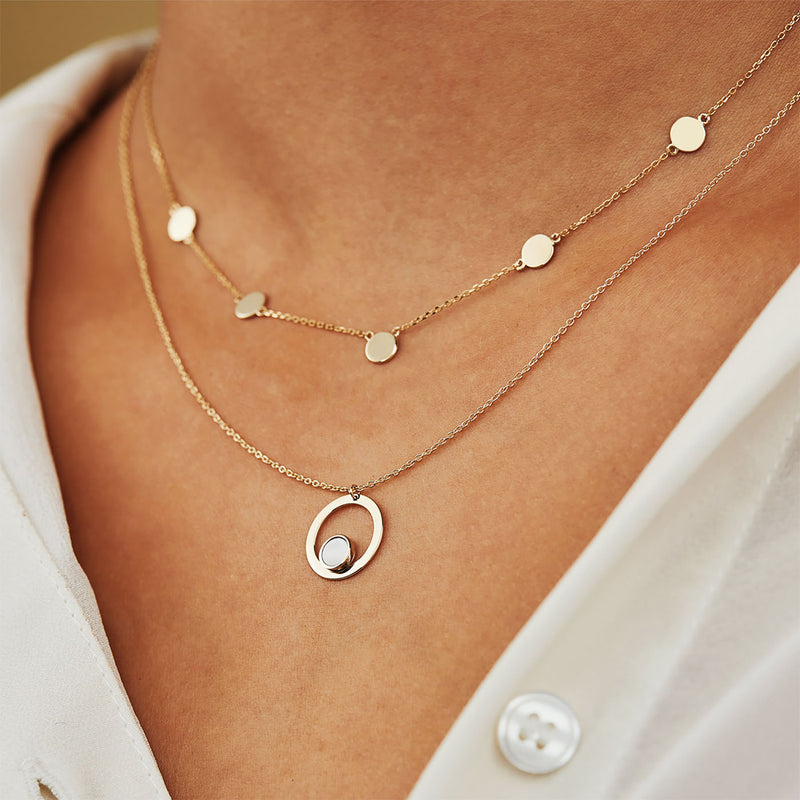 Isabel Bernard Belleville Nova 14 Karaat Gouden Collier IB340029 (Lengte: 40.00-45.00 cm)-zoom-