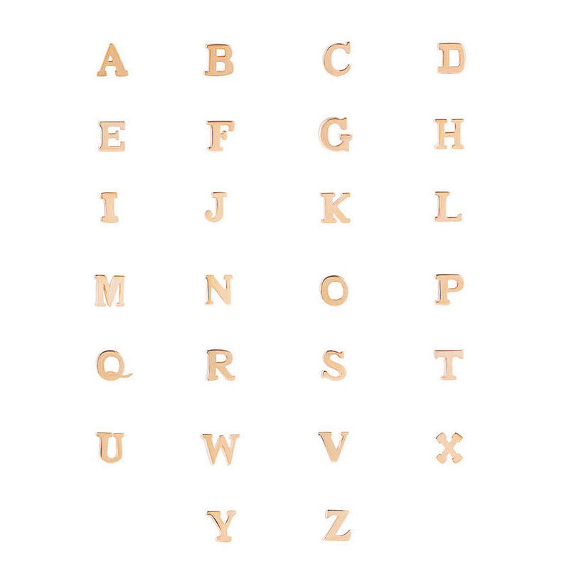 Isabel Bernard La Concorde Chloé 14 Karaat Rosé Gouden Initial Ketting IB340062-A-zoom-