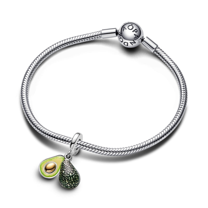 Pandora Moments 925 Sterling Silver Avocado Charm with Gold Plating 763405C01-zoom-