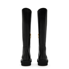 Isabel Bernard Vendôme Riva Black Calfskin Laarzen IB54004-01-42