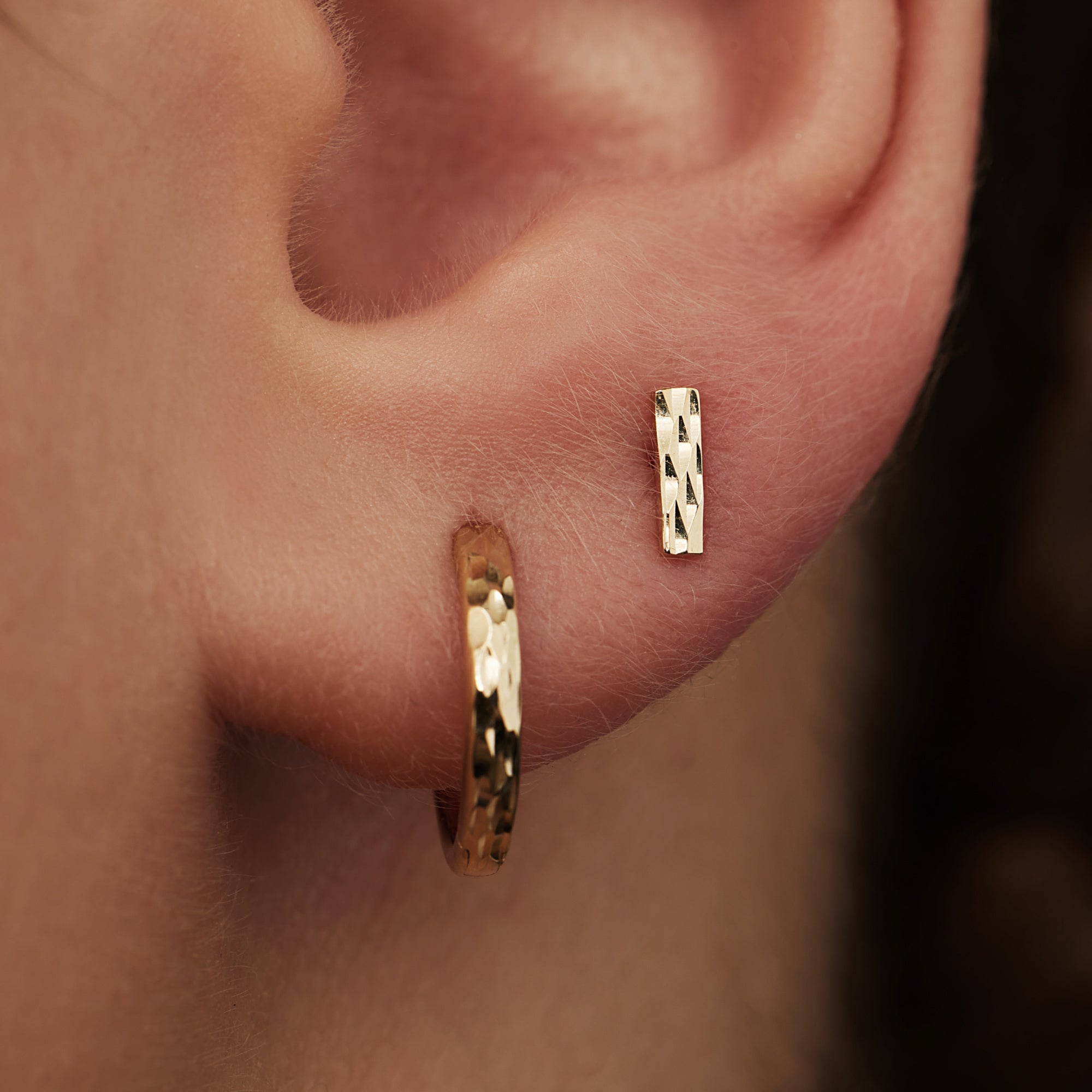Isabel Bernard Rivoli Laura 14 Carat Golden Ear Studs IB360149