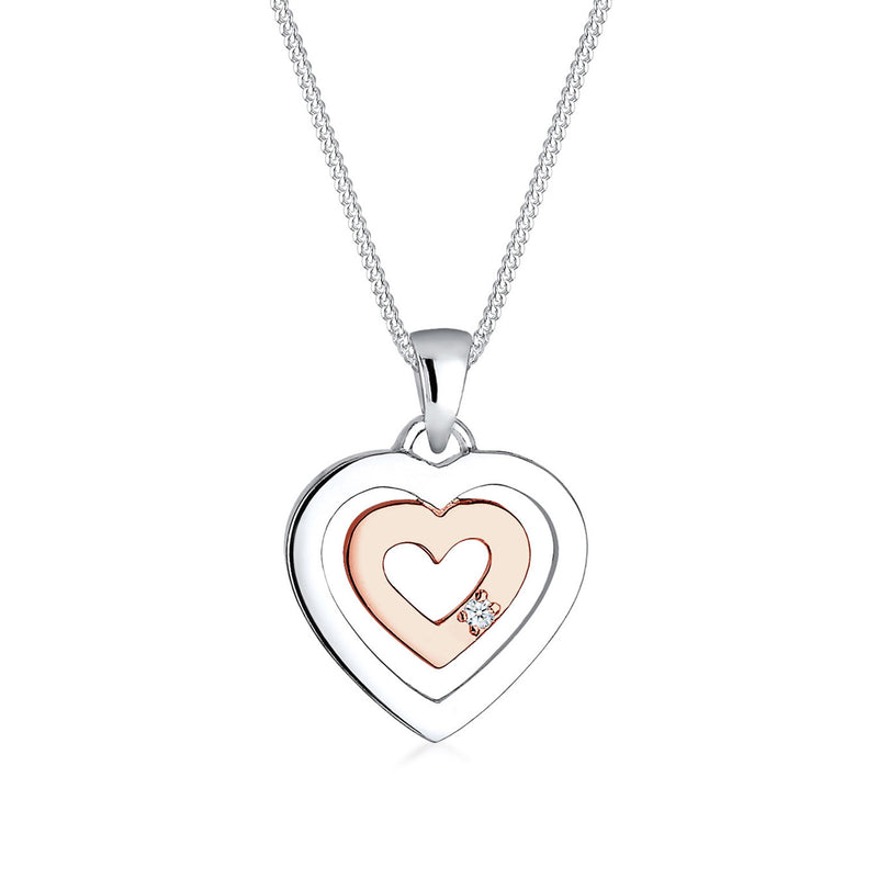 Elli 925 Sterling Silver Necklace with Diamond (0.015 ct) 2004-BF-0008016-001-zoom-