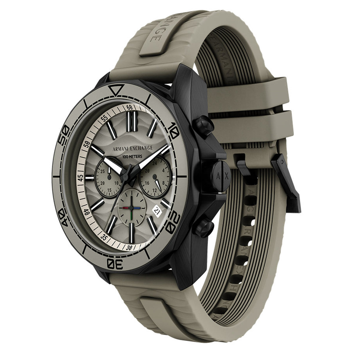Armani Exchange Round Grey Dial Watch AX1971