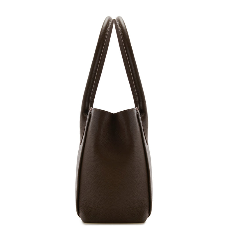Isabel Bernard Honoré Cloe Midi Bruine Handtas van Kalfsleer IB25082-031-zoom-