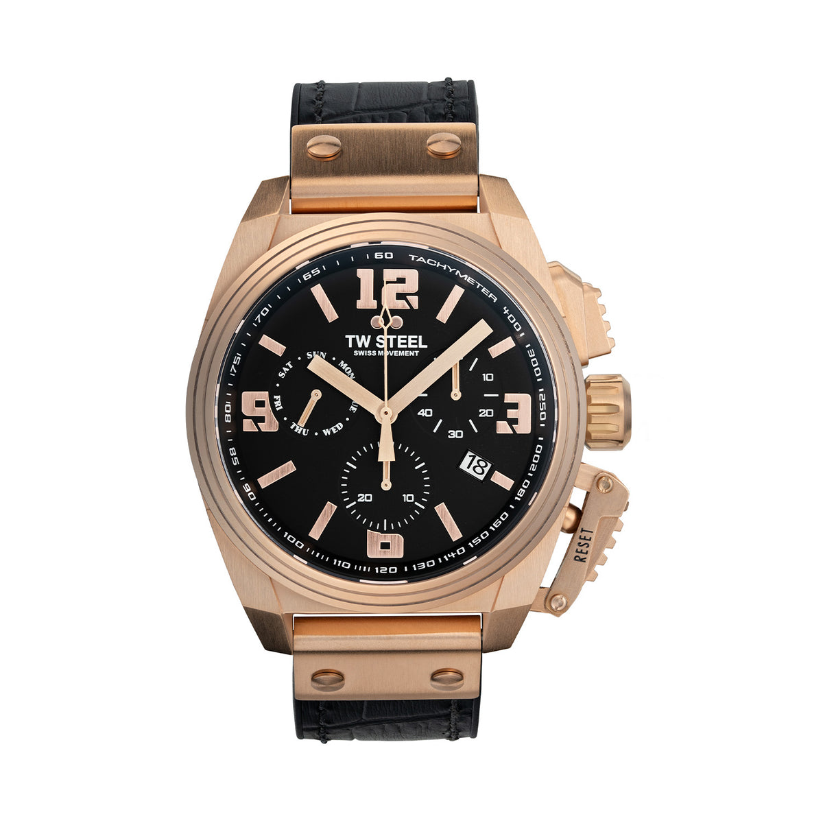 TW Steel Swiss Canteen Black Men's Watch 2002-TW1115