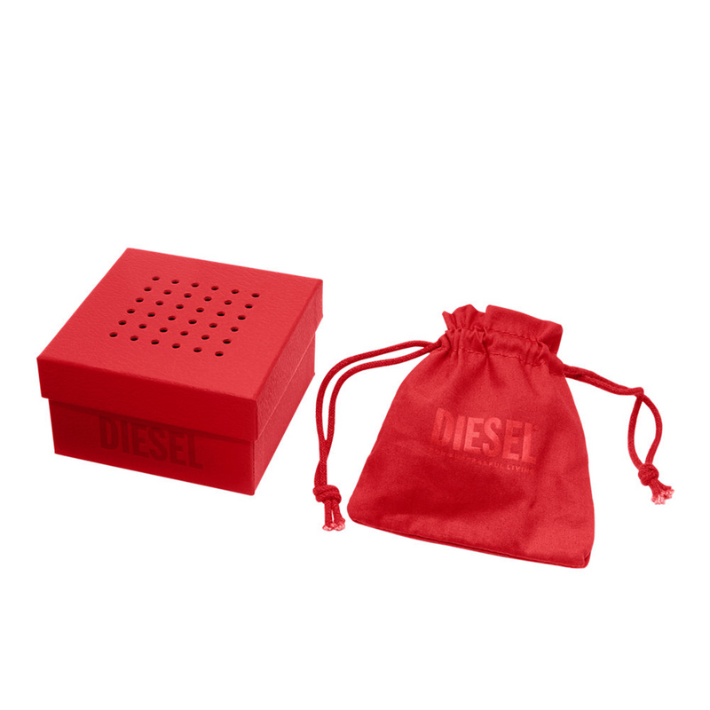 Diesel D Logo Silver and Gold Stainless Steel Necklace DX1636931-zoom-