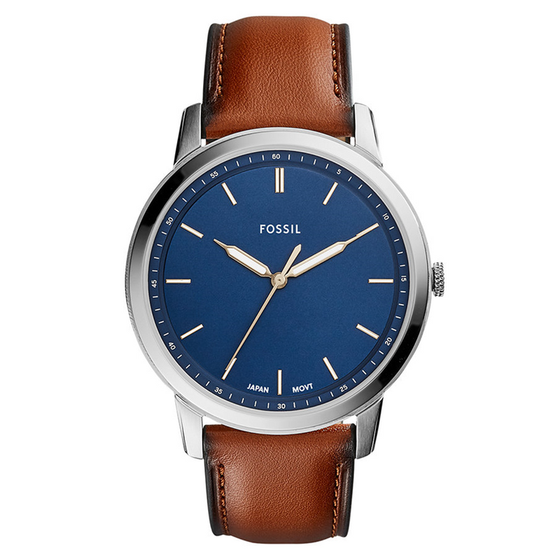 Fossil The Minimalist Silver and Blue Men's Watch FS5304-zoom-