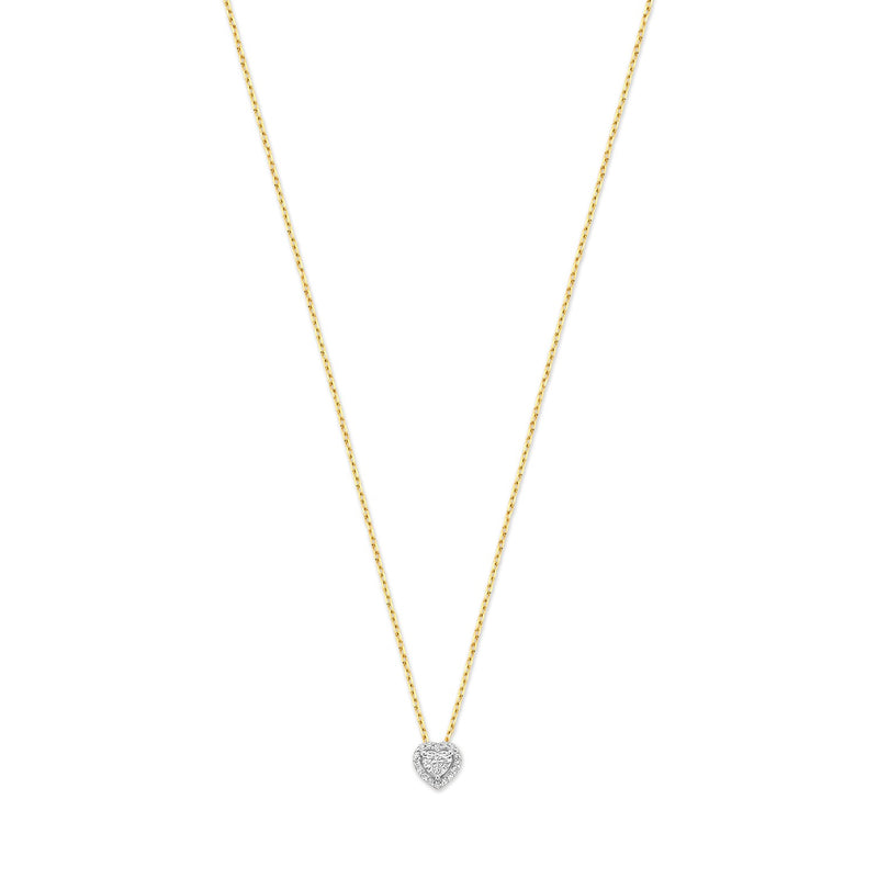 Isabel Bernard De la Paix Amore 14 karat gold necklace with diamond 0.14 carat IBD350024-zoom-