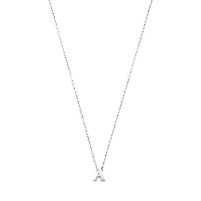 Isabel Bernard Saint Germain Chloé 14 Karaat Witgouden Initial Ketting IB340061-A-zoom-