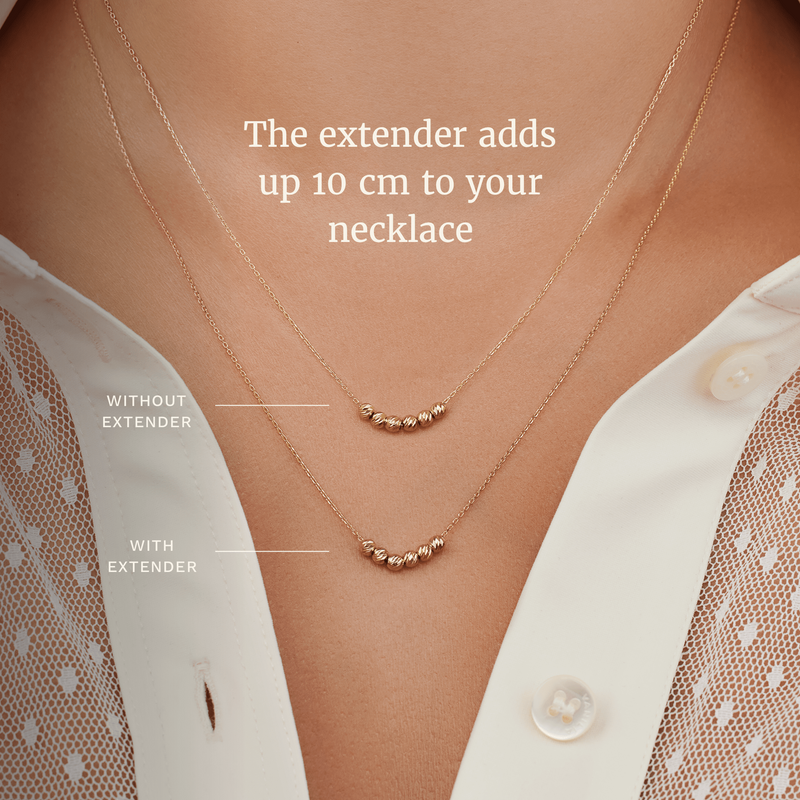 Isabel Bernard La Concorde Nicole 14 Karaat Rosé Gouden Collier IB340130-zoom-
