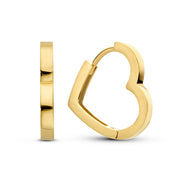Isabel Bernard Belleville Amore 14 Karaat Gouden Hartjes Oorbellen IB360251